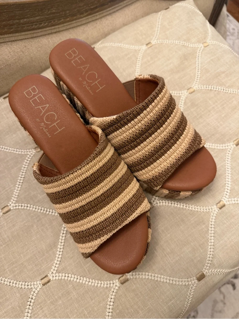 Beach by Matisse Brown Platform Slide - Women's Platform Mule